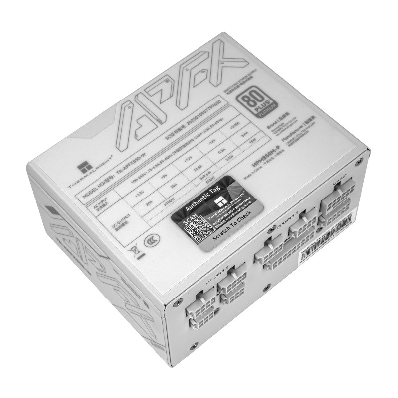 Thermalright TR-APFX850/1000-W - 1000W White Modular Power Supply บทวิจารณ์และราคา
