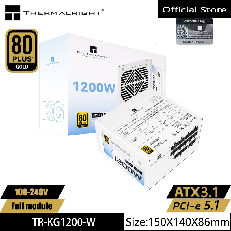 Thermalright TR-KG1200-W/1000- - 1000W White Modular Power Supply บทวิจารณ์และราคา